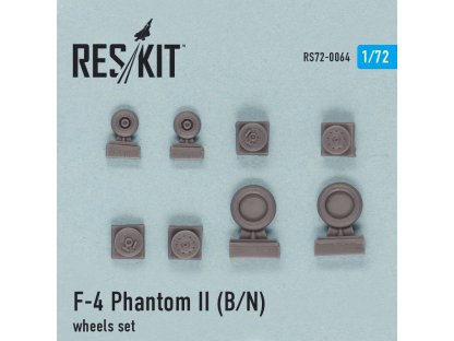RESKIT 1/72 F-4 Phantom II (B,N) wheels set for ACA