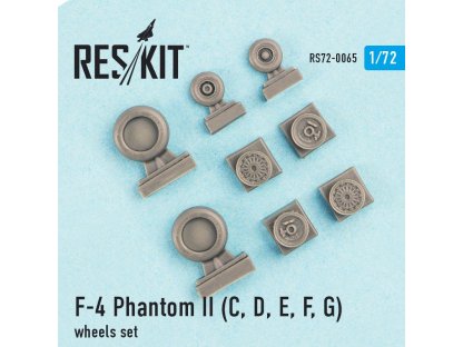 RESKIT 1/72 F-4 Phantom II for C,D,E,F,G  wheels set for ACAD