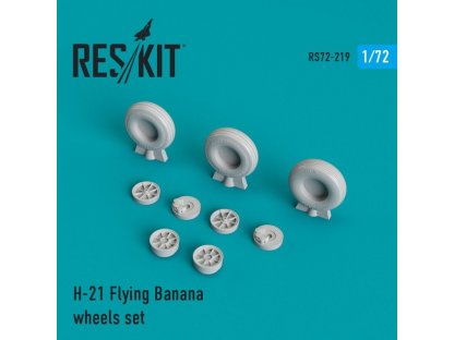 RESKIT 1/72 H-21 Flying Banana - wheels for ITA