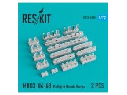 RESKIT 1/72 MBD3-U6-68 Multiple Bomb Racks for 2 pcs.