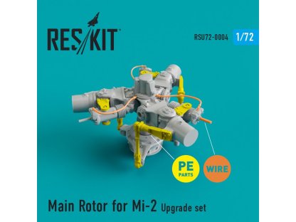 RESKIT 1/72 Mi-2 Main Rotor upgrade set for incl.PE parts