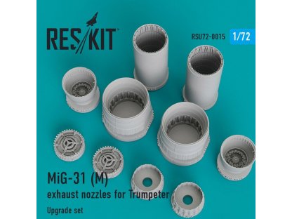RESKIT 1/72 MiG-31 M exhaust nozzles for TRU