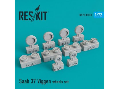 RESKIT 1/72 SAAB 37 Viggen wheels set for HAS,SP.HOBBY