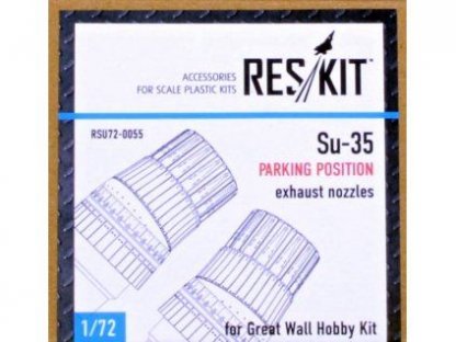 RESKIT 1/72 Su-35 parking position exhaust nozzles for GWH