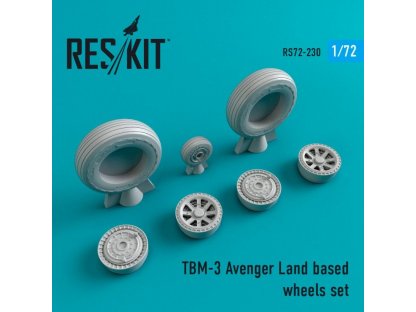 RESKIT 1/72 TBM-3 Avenger Land based wheels for ACA/HAS