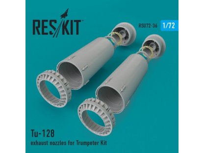 RESKIT 1/72 Tu-128 exhaust nozzles for TRU