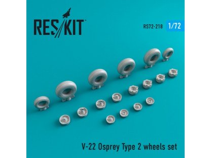 RESKIT 1/72 V-22 Osprey Type 2 wheels for HAS/ITA