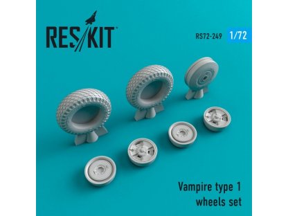 RESKIT 1/72 Vampire type 1 wheels for AMO/HEL/REV