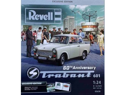 REVELL 05630 1/24 60th Anniversary Trabant 601 “Exclusive Edition” (Incl. Book)