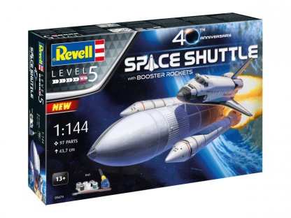 REVELL 1/144 40th Anniversary Space Shuttle with Booster Rockets GIFT Set