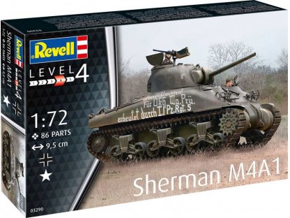 REVELL 1/72 Sherman M4A1