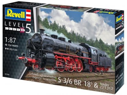 REVELL  1/87 S3/6 BR18 Express Locomotive with Tender