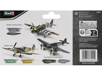 REVELL 36201 Model Color - RAF WWII (8 x 18 ml)