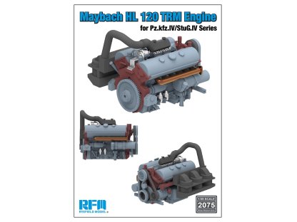 RFM 1/35 2075 Maybach HL 120 TRM Engine for Pz.Kpfw.IV / StuG.IV Series