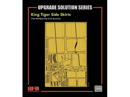 RFM 1/35 2080 Upgrade Set for 5125 5126 King Tiger Side Skirts