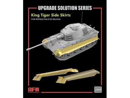 RFM 1/35 2080 Upgrade Set for 5125 5126 King Tiger Side Skirts