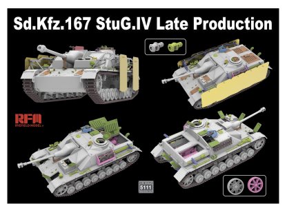 RFM 1/35 5111 Sd.Kfz.167 StuG.IV Late Production with Engine & Workable tracks