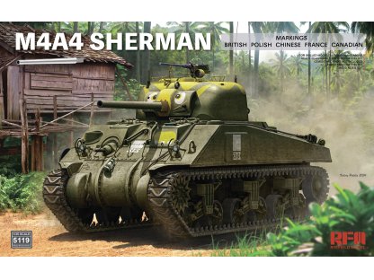 RFM 1/35 5119 M4A4 Sherman with Workable Tracks & Metal Barrel