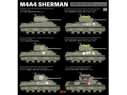 RFM 1/35 5119 M4A4 Sherman with Workable Tracks & Metal Barrel