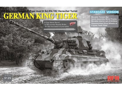 RFM 1/35 5125 Sd.Kfz.182 Tiger Ausf.B King Tiger Standard Version