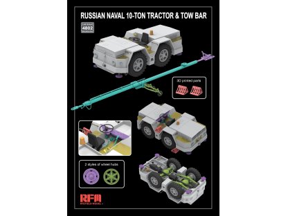 RFM 1/48 4802 Russian Naval 10-Ton Tractor & Tow Bar