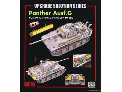 RFM 2072 1/35 Upgrade Set For Panther Ausf.G & Jagdpanther G2 (for 5018, 5019, 5022, 5031, 5045, 5089, 5112)