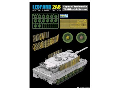 RFM 5114 1/35 Leopard 2A6 Captured Version with T-80 Wheels in Moscow 2 in 1 Limited Edition