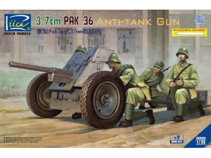 RIICH 1/35 3,7 cm PaK 36 Anti-Tank Gun