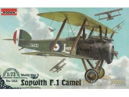 RODEN 1/72 Sopwith F.1 Camel  w/Bentley