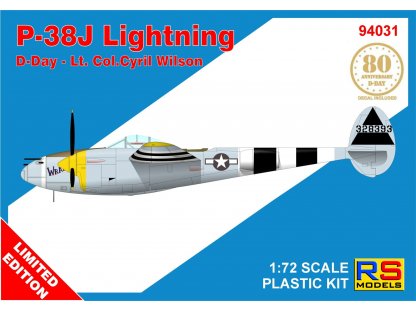 RS 94031 1/72 P-38J Lightning D-Day Limited Edition