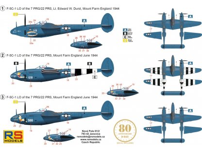 RS MODELS 1/72 Lightninig F-5C