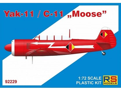 RS MODELS 1/72  Yak-11/C-11 Moose (3x DDR,Austria,Romania)