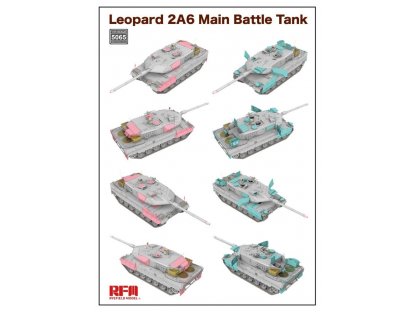 RYE FIELD 1/35 Leopard 2A6 Main Battle Tank with Full Interior
