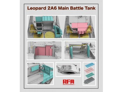 RYE FIELD 1/35 Leopard 2A6 Main Battle Tank with Full Interior