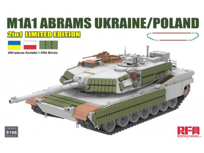 RYE FIELD 1/35 M1A1 Abrams Ukraine / Poland 2 in 1 Limited Edition