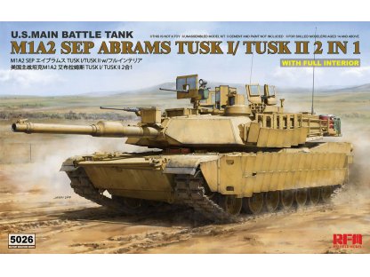 RYE FIELD 1/35 M1A2 SEP Abrams TUSK I/TUSK II w/Full Interior