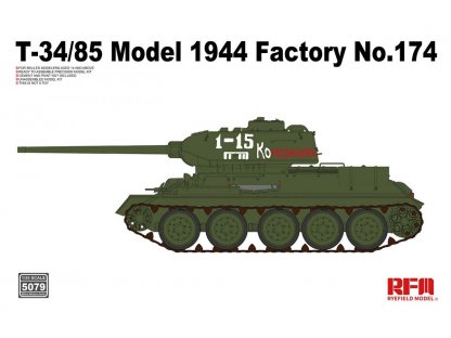 RYE FIELD 1/35 T-34/85 Model 1944 Factory No.174