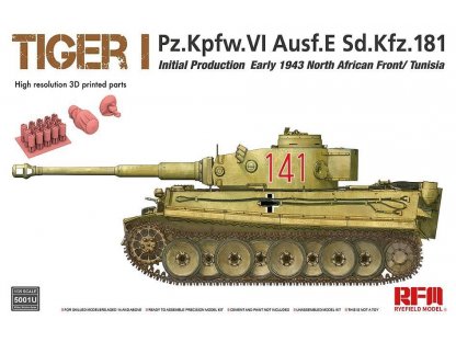 RYE FIELD 1/35 Tiger I Initial Production Early 1943 North African Front/Tunisia Upgrade Kit