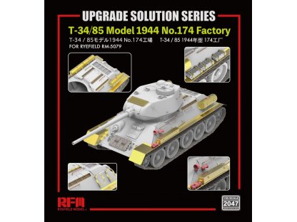 RYE FIELD 1/35 Upgrade for RM-5079 T-34/85 Model 1944 No.174 Factory - Upgrade Solution Series
