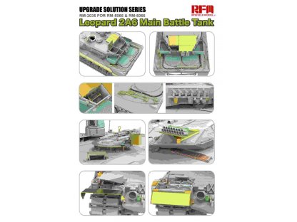 RYE FIELD 1/35 Upgrade Solution Series for 5065 & 5066 Leopard 2A6