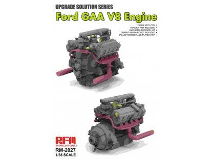 RYE FIELD 1/35 Upgrade Solution Series for Ford Gaa V8 Engine