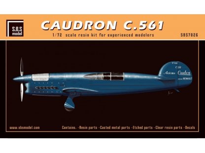 SBS MODEL 1/72 Caudron C.561 (1x camo, resin kit)