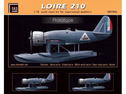 SBS MODEL 1/72 LOIRE 210 Prototype 1936-37 Resin Kit