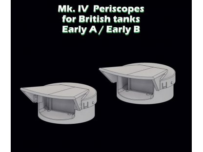 SBS MODELS 1/35 Mk.IV Periscopes for British tanks Early A/B