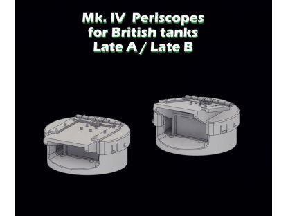 SBS MODELS 1/35 Mk.IV Periscopes for British tanks Late A/B