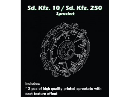 SBS MODELS 1/35 Sd.Kfz.10 / Sd.Kfz. 250 - Sprocket for DRA