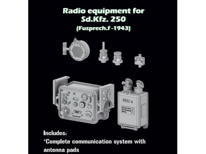 SBS MODELS 1/35 Sd.Kfz. 250 - Radio equipment (Fusprech.1943)