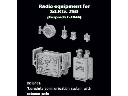 SBS MODELS 1/35 Sd.Kfz. 250 - Radio equipment (Fusprech.1944)