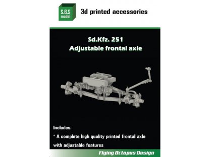 SBS MODELS 1/35 Sd.Kfz.251 Adjustable frontal axle for AFV/DRA
