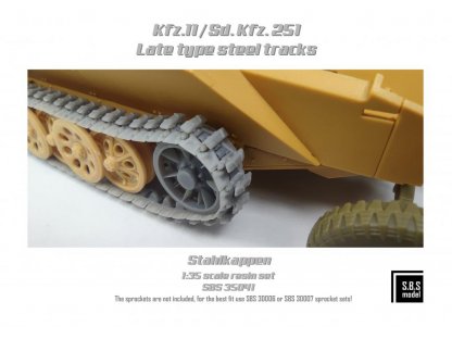 SBS MODELS 1/35 SdKfz.251 late st.tracks Stahlkappen